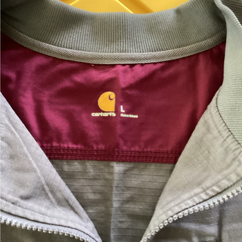Carhartt Gray and Burgundy Jacket